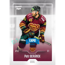 2022/23 Goal Cards Chance Liga 1. série #014 Petr Beránek Expo Blue x/4