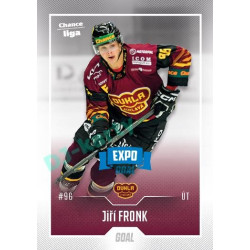 2022/23 Goal Cards Chance Liga 1. série #015 Jiří Fronk Expo Blue x/4