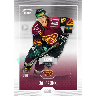 2022/23 Goal Cards Chance Liga 1. série #015 Jiří Fronk Expo Ostrava SILVER 1of2