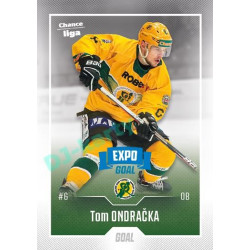 2022/23 Goal Cards Chance Liga 1. série #018 Tom Ondračka Expo Blue x/4