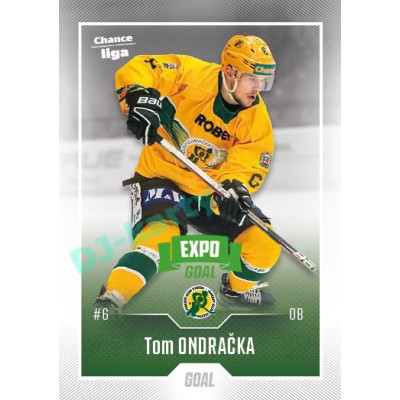 2022/23 Goal Cards Chance Liga 1. série #018 Tom Ondračka Expo Green x/4