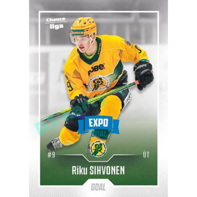 2022/23 Goal Cards Chance Liga 1. série #023 Riku Sihvonen Expo Blue x/4