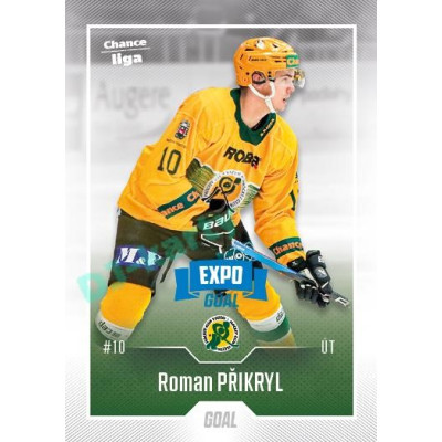 2022/23 Goal Cards Chance Liga 1. série #024 Roman Přikryl Expo Blue x/4