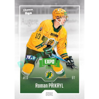 2022/23 Goal Cards Chance Liga 1. série #024 Roman Přikryl Expo Green x/4