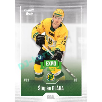 2022/23 Goal Cards Chance Liga 1. série #025 Štěpán Bláha Expo Green x/4