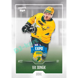2022/23 Goal Cards Chance Liga 1. série #027 Vít Jonák Expo Blue x/4