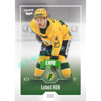 2022/23 Goal Cards Chance Liga 1. série #028 Luboš Rob Expo Green x/4