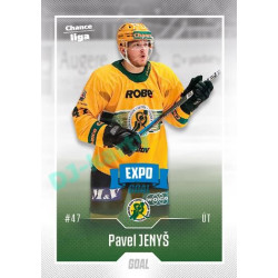 2022/23 Goal Cards Chance Liga 1. série #029 Pavel Jenyš Expo Blue x/4