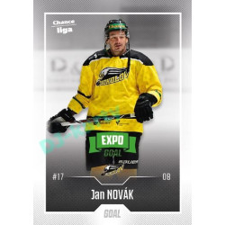 2022/23 Goal Cards Chance Liga 1. série #033 Jan Novák Expo Green x/4