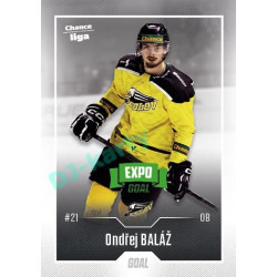 2022/23 Goal Cards Chance Liga 1. série #034 Ondřej Baláž Expo Green x/4