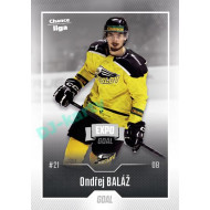 2022/23 Goal Cards Chance Liga 1. série #034 Ondřej Baláž Expo Ostrava SILVER 1of2