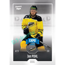 2022/23 Goal Cards Chance Liga 1. série #035 Jan Pohl Expo Blue x/4