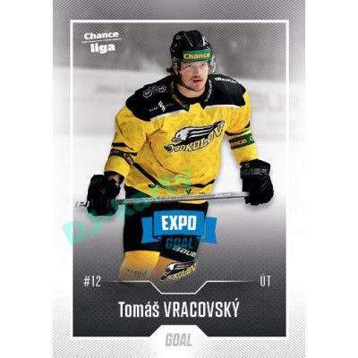 2022/23 Goal Cards Chance Liga 1. série #038 Tomáš Vracovský Expo Blue x/4