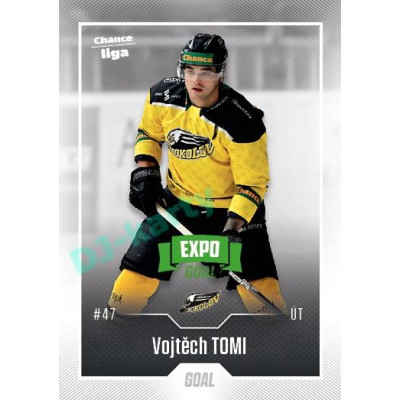 2022/23 Goal Cards Chance Liga 1. série #040 Vojtěch Tomi Expo Green x/4