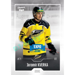 2022/23 Goal Cards Chance Liga 1. série #042 Jaromír Kverka Expo Blue x/4