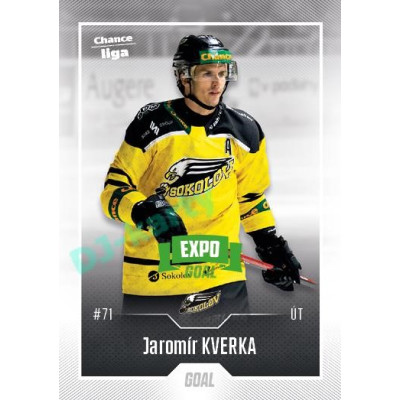 2022/23 Goal Cards Chance Liga 1. série #042 Jaromír Kverka Expo Green x/4