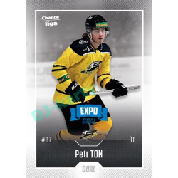2022/23 Goal Cards Chance Liga 1. série #043 Petr Ton Expo Blue x/4