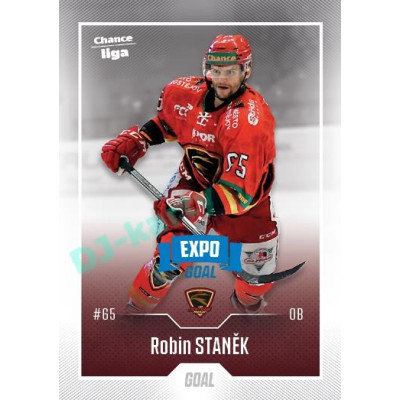 2022/23 Goal Cards Chance Liga 1. série #048 Robin Staněk Expo Blue x/4