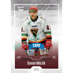 2022/23 Goal Cards Chance Liga 1. série #049 Daniel Malák Expo Blue x/4