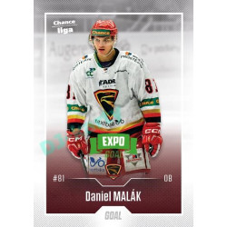 2022/23 Goal Cards Chance Liga 1. série #049 Daniel Malák Expo Green x/4