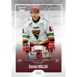 2022/23 Goal Cards Chance Liga 1. série #049 Daniel Malák Expo Ostrava SILVER 1of2