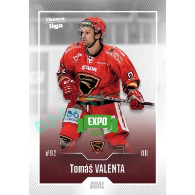 2022/23 Goal Cards Chance Liga 1. série #050 Tomáš Valenta Expo Green x/4