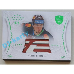 2021/22 OFS The Final Series Lukáš Rousek #STI-ROL 4/5 Game Used Stick Emerald