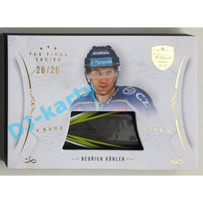 2021/22 OFS The Final Series Bedřich Köhler #STI-OHE 20/20 Game Used Stick Gold