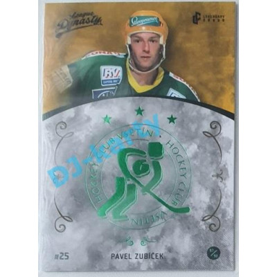 2021 Legendary Cards League Dynasty Vsetín Pavel Zubíček #100