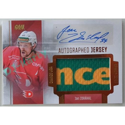 2022/23 Goal Cards Chance Liga 1. série #JA-16 Jan Zdráhal Autographed Jersey 09/25