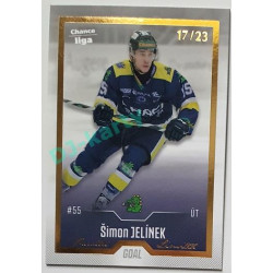 2022/23 Goal Cards Chance Liga 1. série #181 Šimon Jelínek Gold 17/23