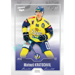 2022/23 Goal Cards Chance Liga 1. série #100 Matouš Kratochvil Silver 1 of 60