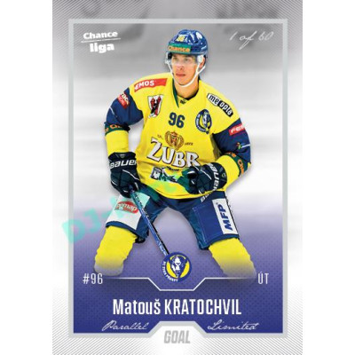 2022/23 Goal Cards Chance Liga 1. série #100 Matouš Kratochvil Silver 1 of 60
