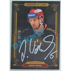 2021 OFS Kingdom of Lions Jakub Váchal #A11 02/20 Authentic Signature WHITE