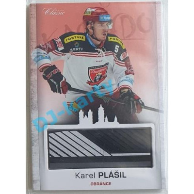 2017 OFS Mountfield Cup Karel Plášil #28 Game Used Stick PROMO