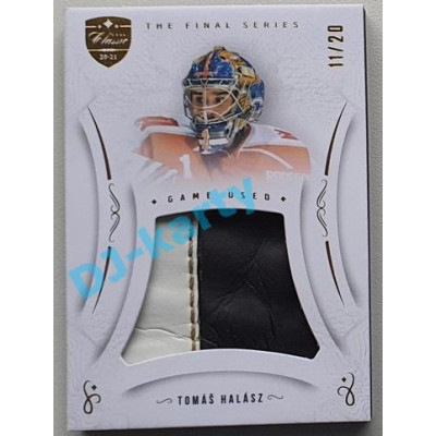 2021/22 OFS The Final Series Tomáš Halász #MEM-TH 11/20 Game Used Gold