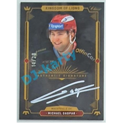 2021 OFS Kingdom of Lions Michael Gaspar #A12 14/20 Authentic Signature WHITE