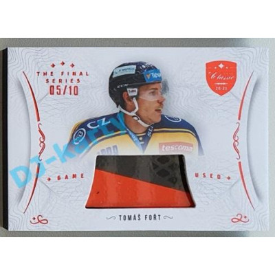 2021/22 OFS The Final Series Tomáš Fořt #STI-FOT 05/10 Game Used Stick Red