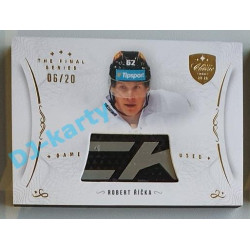 2021/22 OFS The Final Series Robert Říčka #STI-RIR 06/20 Game Used Stick Gold