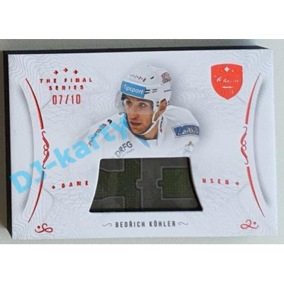 2021/22 OFS The Final Series Bedřich Köhler #STI-OHB 07/10 Game Used Stick Red