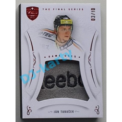 2021/22 OFS The Final Series Jan Tabaček #MEM-AT 03/10 Game Used Red