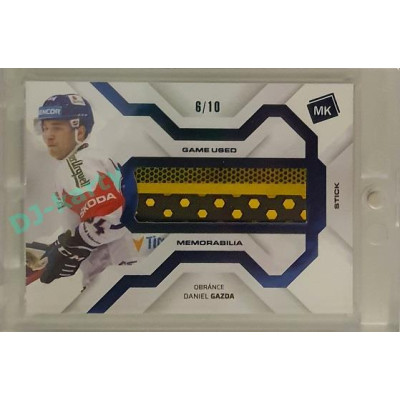 2021/22 MK reprezentace #GUM-3 Daniel Gazda Game Used Memorabilia BLUE 6/10