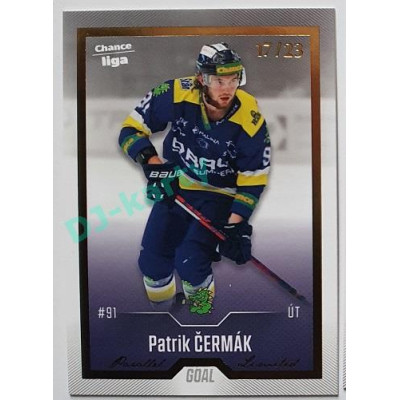 2022/23 Goal Cards Chance Liga 1. série #184 Patrik Čermák Gold 17/23