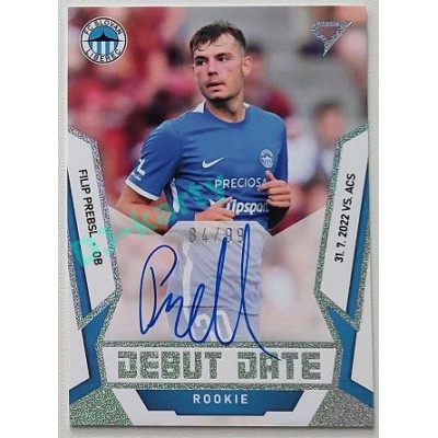 2022/23 Sportzoo Fortuna Liga 2. série #DRS-FP Filip Prebsl Debut Date Rookie Auto xx/99