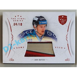 2021/22 OFS The Final Series Jan Dufek #STI-DUJ 04/10 Game Used Stick Red