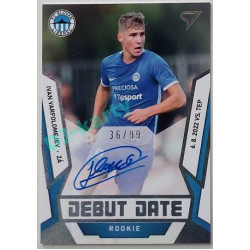 2022/23 Sportzoo Fortuna Liga 2. série #DRS-IV Ivan Varfolomejev Debut Date Rookie Auto xx/99