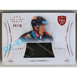 2021/22 OFS The Final Series David Dvořáček #STI-DVD 04/10 Game Used Stick Red