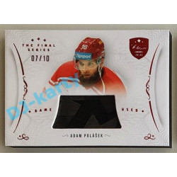2021/22 OFS The Final Series Adam Polášek #STI-POA 04/10 Game Used Stick Red