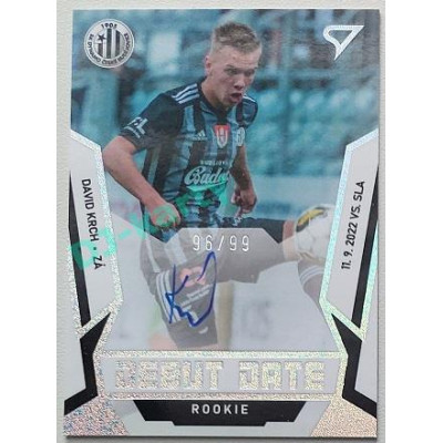 2022/23 Sportzoo Fortuna Liga 2. série #DRS-KR David Krch Debut Date Rookie Auto xx/99