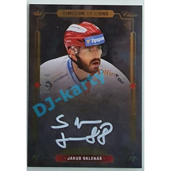 2021 OFS Kingdom of Lions Jakub Sklenář #A18 14/20 Authentic Signature WHITE